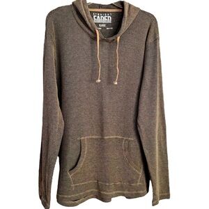 Straight Faded Size XL Lightweight Waffle Knit Cotton-Polyester Hoodie